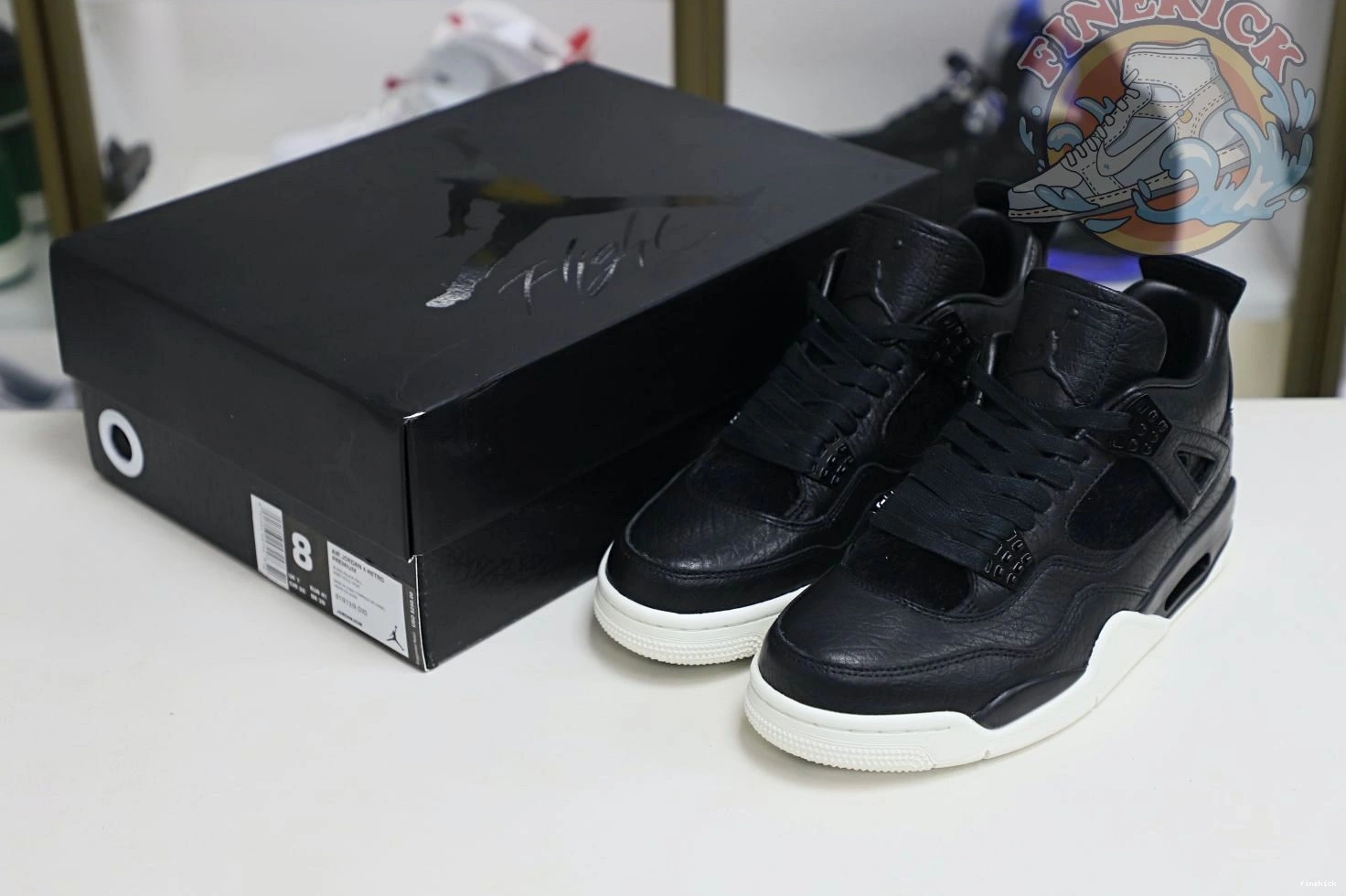 4 Air ponyhair black retro Jordan Jordan 0830